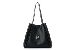 Lucky Bees Loretta Bolsa de Hombro Negra